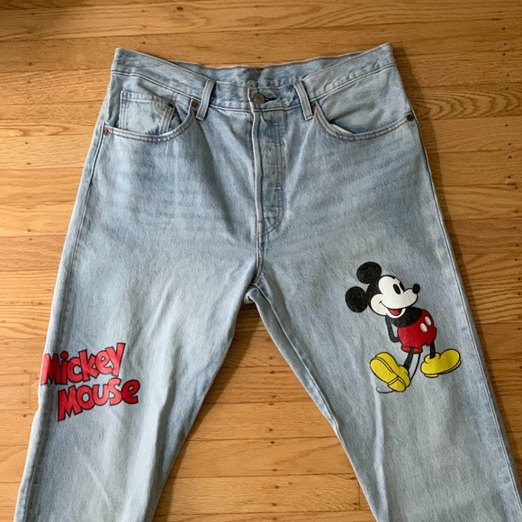 levi's mickey mouse jeans womens